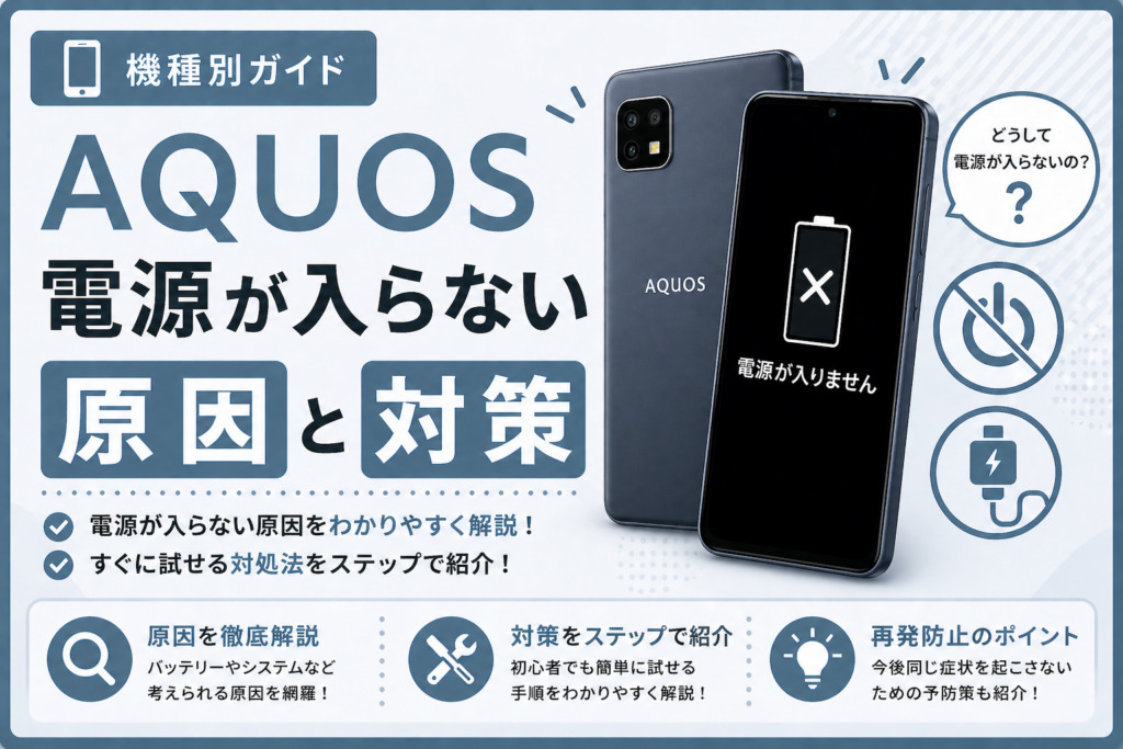 AQUOS 電源が入らない原因と対策