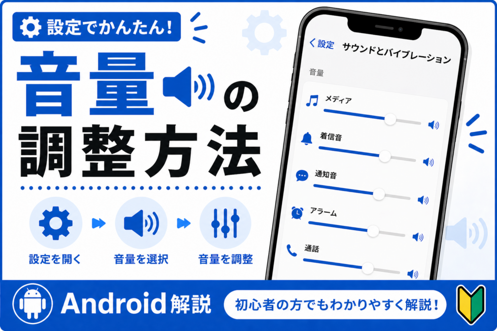 音量の調整方法【音が出ない時も解決】