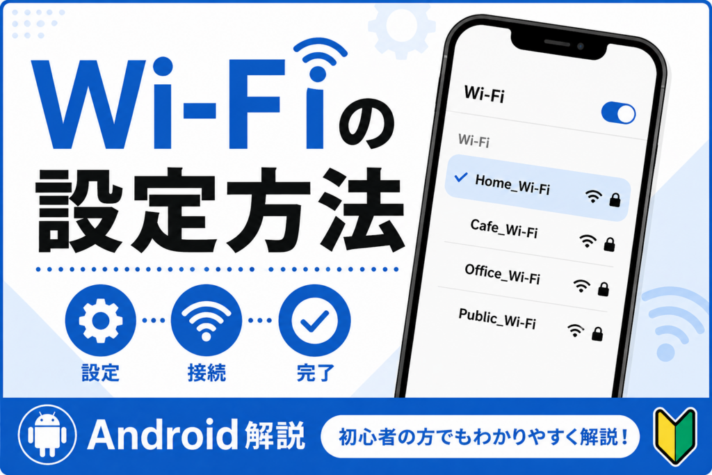 Wi-Fiの設定方法【初心者向け】