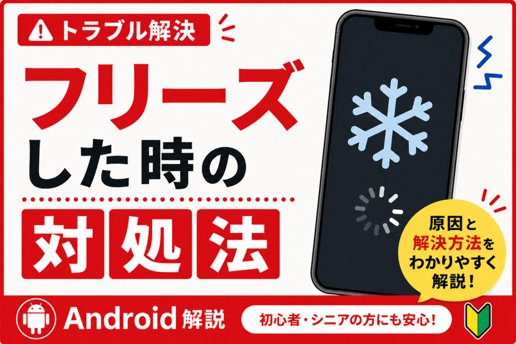フリーズした時の対処法【固まった時の直し方】