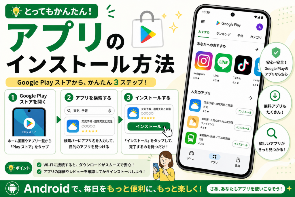 アプリのインストール方法【初心者向け】