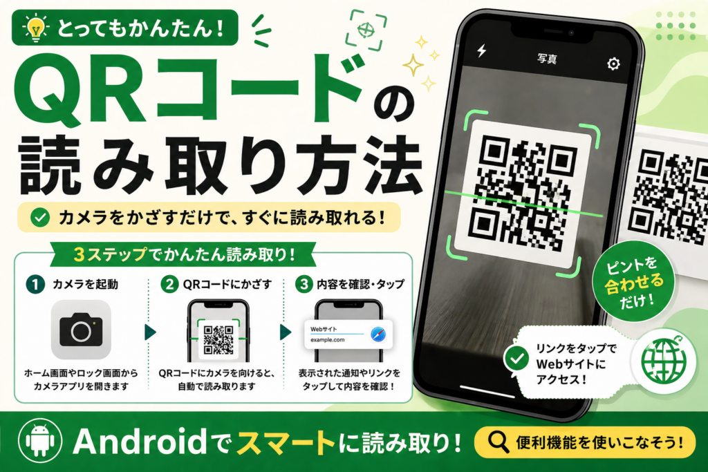 QRコードの読み取り方法【カメラで簡単】
