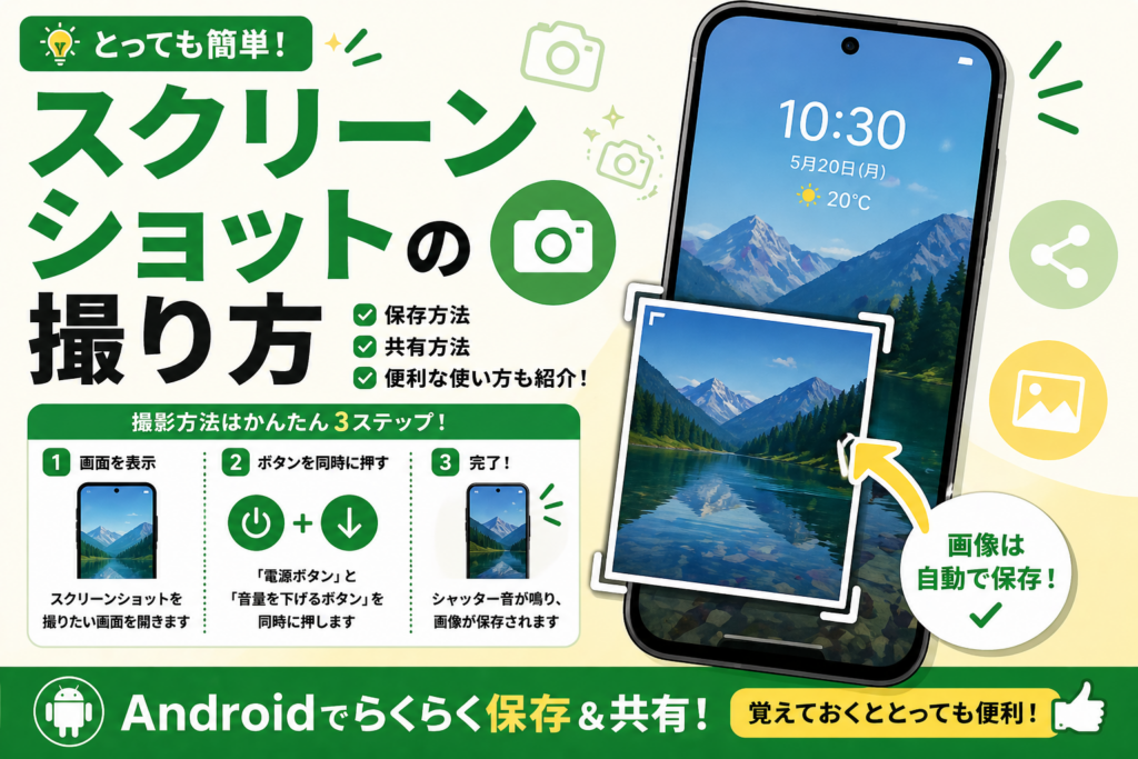 スクリーンショットの撮り方【簡単操作】